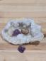 Preview: Druse/Geode Quarz, ovale Schalenform mit tollen Spitzen