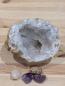 Preview: Druse/Geode Quarz mit kleinen und großen Spitzen