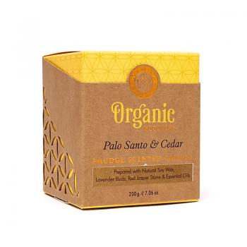 Preview: Kerze Palo Santo und Zeder ideal für Rituale und zum Reinigen