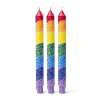Preview: Regenbogenkerzen ohne Geruch