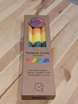 Regenbogenkerzen ohne Geruch