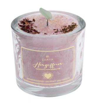 Ritualkerze Herzöffner mit Kakao und Aventurin
