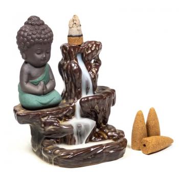 Rückfluss Wasserfall für Kegel Kleiner Buddha