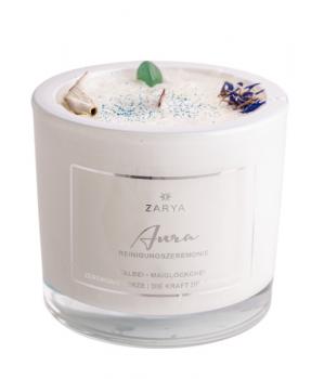 Ritualkerze Aura Reinigung und Stärkung mit Salbei und Aventurin