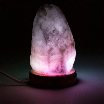 Salzlampe klein mit Farbwechsel. USB und Adapter